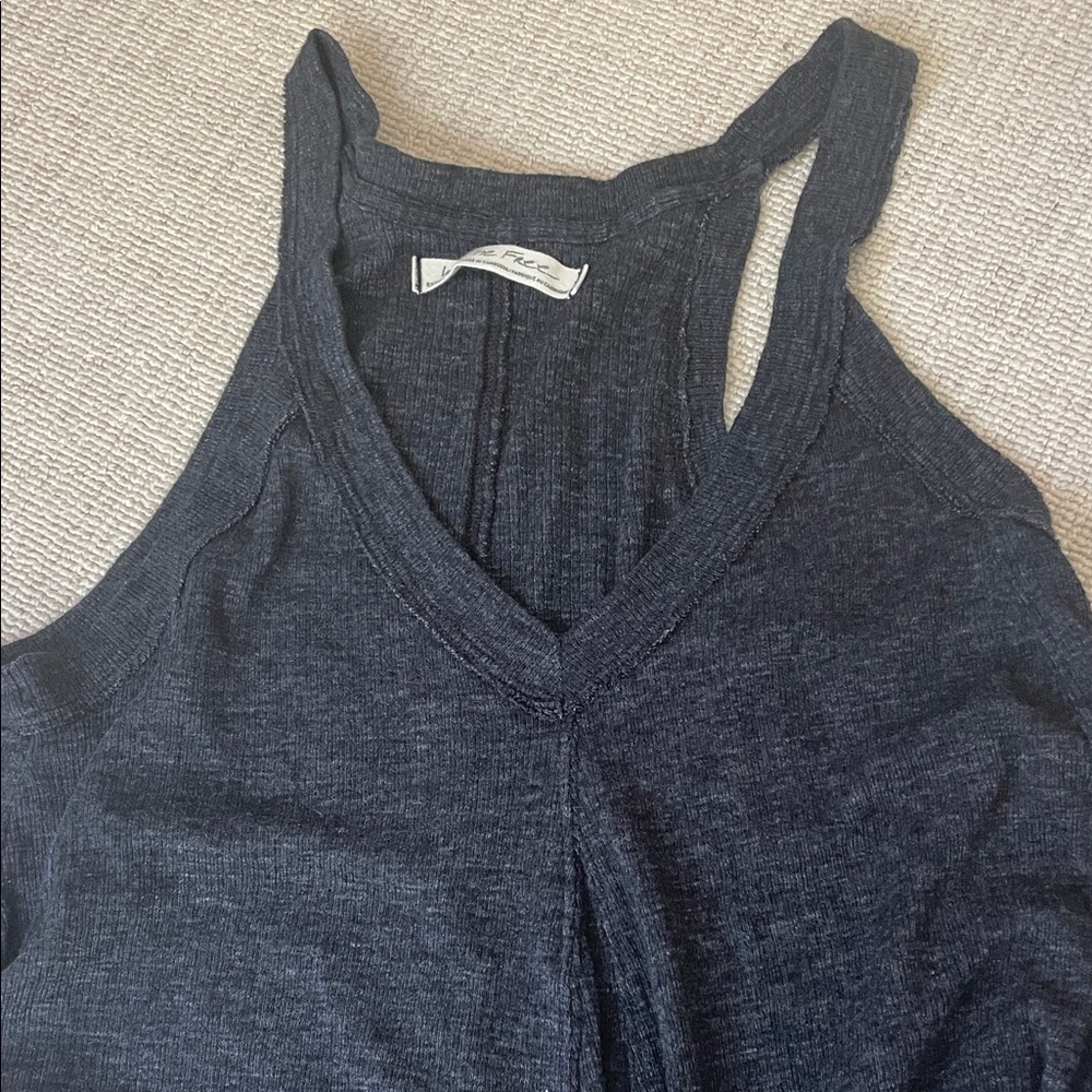 We The Free Charcoal Tank Top